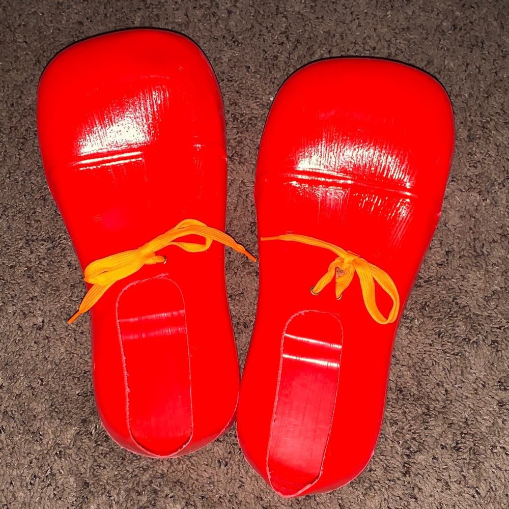 Kids Red Shoes with Yellow Laces